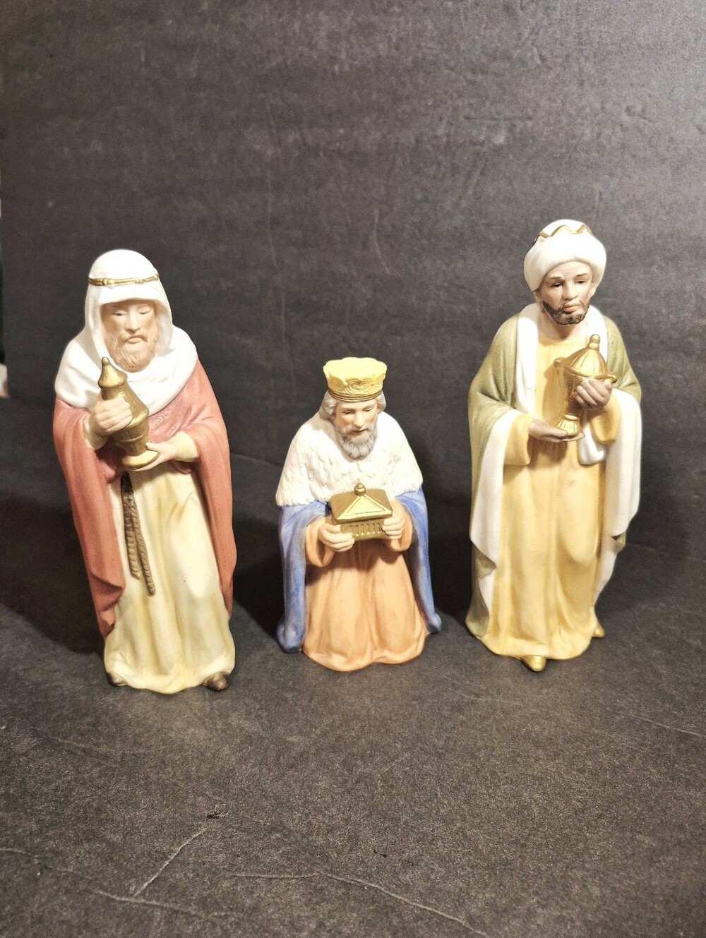 Homco #5260 Nativity Replacement 3 Wise Men Standing Figures